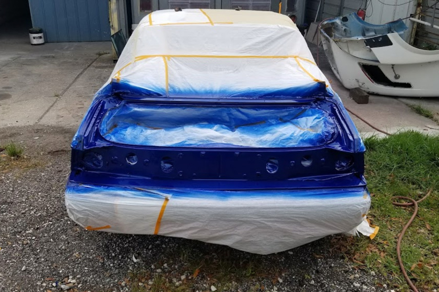 car paint process exterior